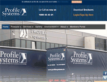 Tablet Screenshot of profilesystems.ie
